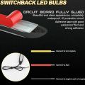 2X Universal LED Daytime Running Light White DRL Driving Turn Signal. 