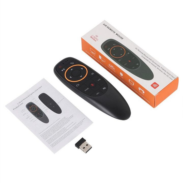 G10 Remote Control 2.4GHz Wireless Air Mouse G10s Voice Microphone Gyroscope IR Learning for Android tv box T9 H96 Max X96 mini