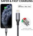 Charger Cable, RAVIAD [3M] iPhone Charger Lead Nylon Braided Lightning Cable Fast Charging Cable. 