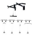 Pull up Side Pulley Bar Wall Mounting Chinn up Bar Combo with Lat Pull Down Pulley. 
