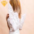 Angel Feather Wings Colorful Feather Angel Wing Prop for Halloween Cosplay Role-playing Party Dance Bright Colors Good Detail Elastic Band Stage Show Performance High-temperature Sterilized Feathers. 