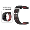 Silicone Replacement Wrist Watch Band for Polar V800 Smart Bracelet with Connectors Spring Bar Smart Watch Strap for Men Women. 