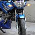 Engine Guard with Fitting/ Engine Protector / Engine Cover Case For Yamaha YBR-YBR-125G Along With Fitting - Blue. 