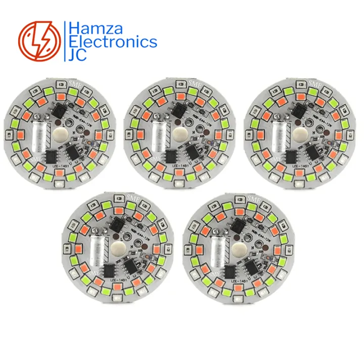 (Pack%20of%202/5)%20RGB%2012W%20LED%20Chip%20220V%20Direct%20%207%20Color%20Changing%20LED%20Bulb%20Raw%20Material%20Direct%20On%20Light%20-%20Image%205