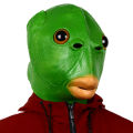 Green Fish Head Mask Halloween Funny Cosplay Costume Mask Unisex Adult Carnival Party Headdress Props. 