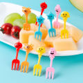 10pcs Lunch Box Fruit Picks Mini Creative Fruit Cake Dessert Food Forks Kids Snack Decoration Forks Bento Salad Decoration Accessories Cake Picks Toothpick. 
