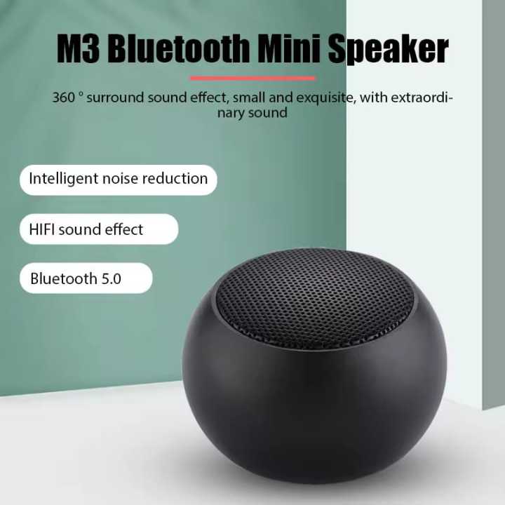 M3 Bluetooth Mini Speaker – 360° Surround Sound | HIFI Stereo Bass ...