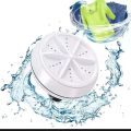 Mini Portable Ultrasonic Laundry Cleaning Washing Machine - USB Turbo for Sock, Underwear, Small Rags, Towel washer - Travel, Camping, Business Trip. 