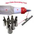 15 Pieces Cake Decorating Set Nozzles Set Cake Decorating Tool Cake nozzles, Cake nozzle set, Cake nozzles with pipping bag. 