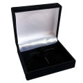 Wholesale Black Velvet Cufflinks Gift Box Men Shirt Cufflinks Gemelos Carrying Case Cuff Link Tie Clip Boxes 70x80mm. 
