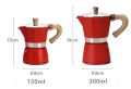 150ML/300ML Mocha Coffee Maker Pot Italian Hand Extraction Moka Coffee Pot Espresso Coffee Making Tool Cafeteria Latte Stovetop. 