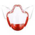 Fast to ship Transparent Face-Mask-Full-Face-Shield-with Lanyard-Anti-fog reusable durable plastic Face Shield protection with nose line Full-Eye-Face-Sunglasses-Women-Lip-Mask-sport mask sunny. 