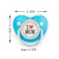 MiniMe 1Pcs Pacifier Baby Shower Gift Bling Baby Dummy Silicone BPA Free Infant Nipple Newborn Pacifiers For Babies. 