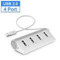 USB 3.0 HUB Multi 4 Port 5Gbps High Speed Power Adapter Multi USB 3.0 Hub USB Splitter For Laptop Adapter Computer Accessories（HUB 2.0 4 Ports）. 