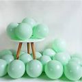 Pack of 30pcs 10inch long Angori Green Matte Latex Pastel Balloons Angori/Graps Balloon for birthday Paper craft exprasive wedding Holiday Family Gathering Party Decorations Helium Balloon Bridal Shower Party. 