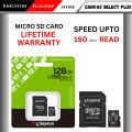 Kingston Canvas Select Plus Micro SDXC Card 64GB/128GB/256GB/512GB UHS-I Class 10 Memory Card with Adapter - Lifetime Warranty. 