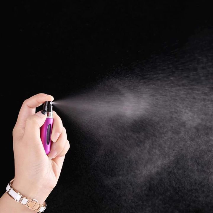 Mini Refillable Perfume Atomizer Bottle for Travel Spray Scent Pump Case