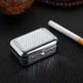 Portable Outdoor Travel Mini Ashtray Stainless Steel Sealed Pocket Storage Tray. 