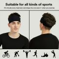 1pc Men'S Sports Headband - Sweat Absorbing, Non-Slip, Breathable Fabric for Running, Gym, Basketball, Tennis - Adjustable Headband for Men and Women. 