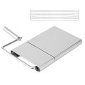Stainless Steel Cheese Slicer with 8 Wire for Block Cheese Butter. 