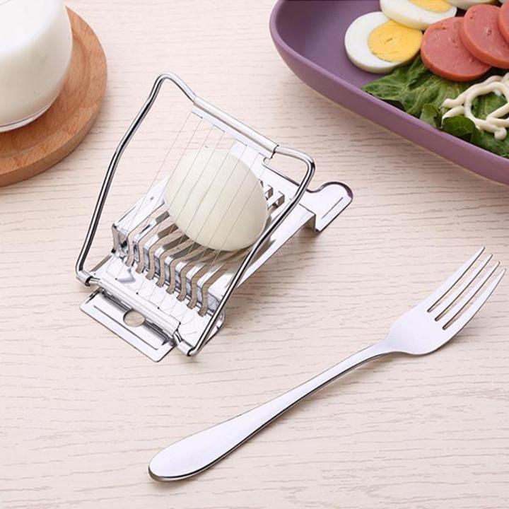 Egg Cutter Slicer-Stainless Steel One size
