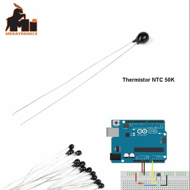 5pcs Thermistor NTC MF52 3950 50K ohm Thermal Resistor temperature sensor