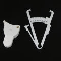 2Pcs/Set White PVC Body Fat Caliper Measure Tape Tester Fitness for Lose Weight. 