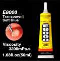 Clear Glue (E8000), Black Strong Glue (T7000), Best for Mobile LCD Repair Pasting, Jewelry, Plastic Items.. 