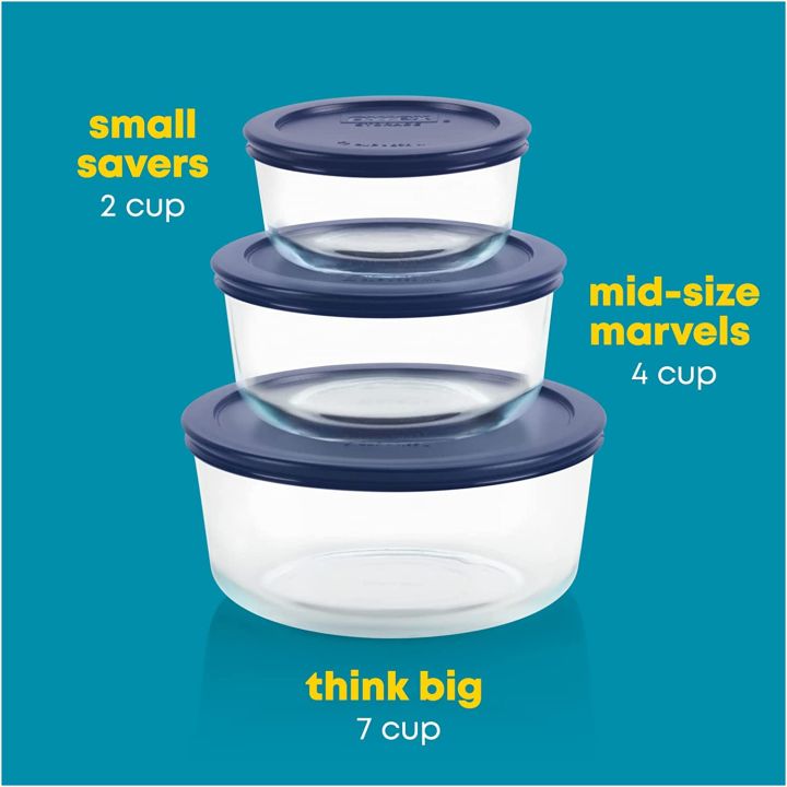 PYREX%20Simply%20Store%206-piece%20Round%20Glass%20Food%20Storage%20Container%20Set%20with%20Blue%20Lids%20-%20Image%205