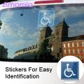 Disability Stickers 4 Sheets Disability Stickers Waterproof Scratch Resistant Clear Content Uv Resistant Disabled Wheelchair Sign Stickers Uv-resistant Disability Stickers. 