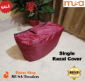single Razai and blanket parachute storage bags in multicolor. 
