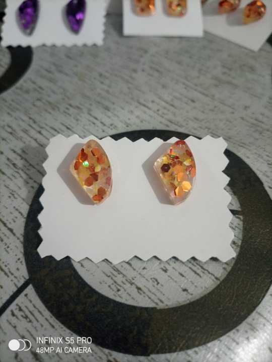 Resin earring