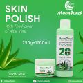 Moon Touch Aloe Vera Skin Polisher (1000ml + 250g) – Hydrating & Brightening Formula | Enhances Skin Volume, Softness & Natural Glow. 