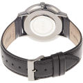 Hugo Boss Modern Black Leather Strap Black Dial Quartz Watch for Gents - 1513540. 