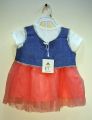 Kids Girls Frock with Jeans Jacket for Baby Girl ( 1 Set ). 