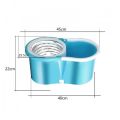 360 Spin Mop Bucket Set Portable Double Drive Stainless Steel Bucket Hand Pressure Rotation. 