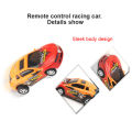 Mini Remote Control Soda Can Car 4 Channel With Front And Back Lights - 2.4GHz - Car Size Approx. 8cm - Blue. 