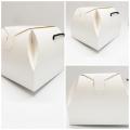 9x9x6 Premium Cake Box (Pack of 10 Boxes) with customized stickers 2x2 inch. 