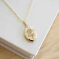 Elliptical rose opening and closing picture box DIY can open photo frame necklace. 