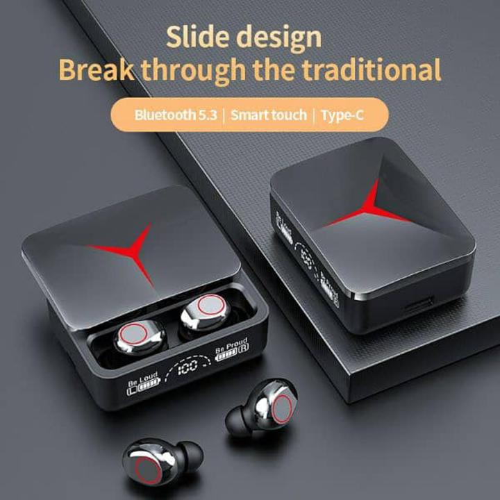 Branded  M17 Buds Wireless Bluetooth EarBuds 9D HIFI Sound Stereo Earphones with Power bank Pod bluetooth ear phone Ear Buds AIrdots Premium Quality