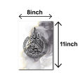 Set of 3 islamic calligraphy wall art sticky wooden canvas  frames for home decore / sticky phototiles. 