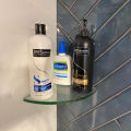 Rack Shelf in glass storage racks for living room and floating shelves for bathroom made by umarum. 