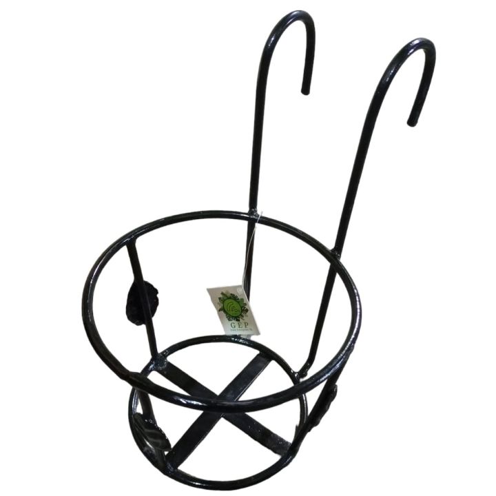 GEP Metal Frame for 7 inches pot in Balcony Railing Grill Hanging