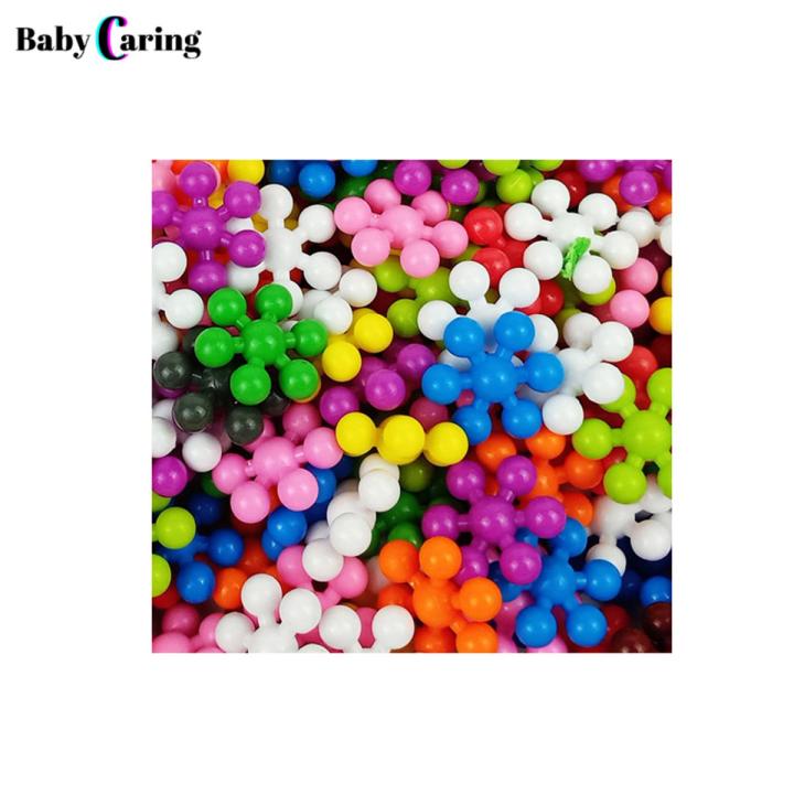 60/100/200Pcs Block Toys 3D Design Three-dimensional Rotating Fun Stable Color Recognition Multicolor Plum Blossom Building Blocks Birthday Gift