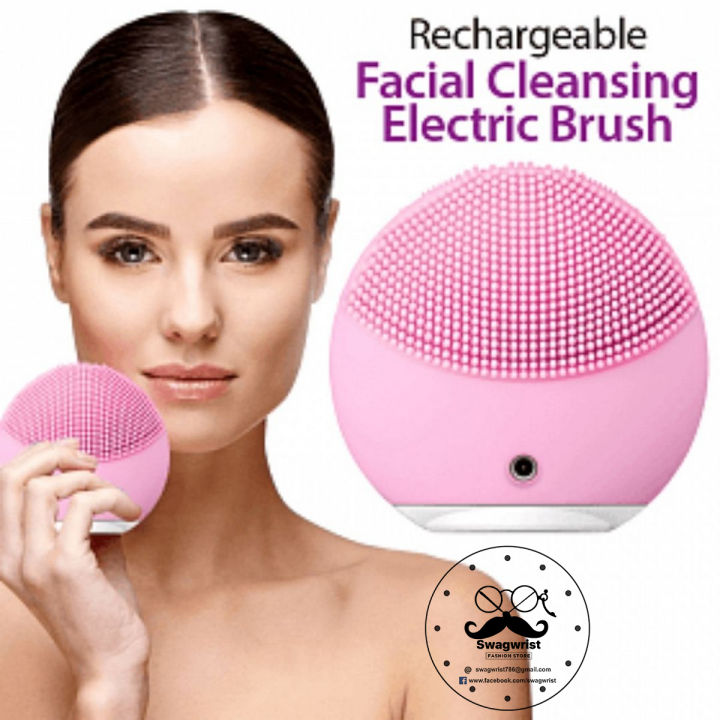 Ultrasonic Facial Massager and Cleaner – Waterproof, Rechargeable, Electric Brush for All Skin Types