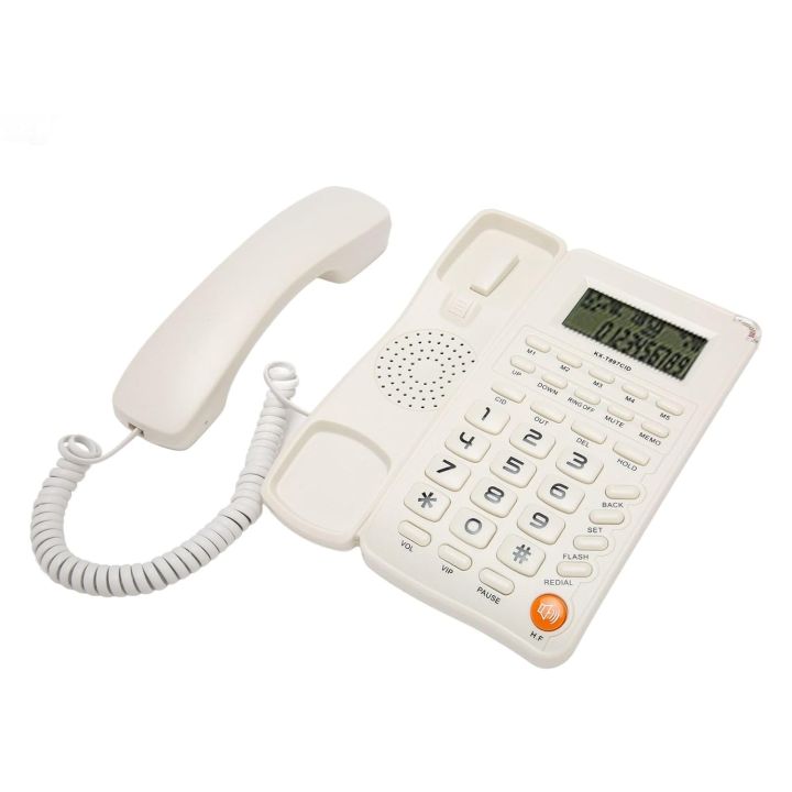30%20Days%20Warranty%20Loud%20Speaker%20Telephone%20Set%20Landline%20Caller%20ID%20Display%20Desktop%20Home%20Hotel%20Wired%20Office%20Landline%20Telephone%20Phone%20LCD%20Display%20Screen%20Redial%20Flash%20and%20Pre%20Dialing%20Function%20Wall%20Mountable%20Black%20Or%20White%20-%20Image%205