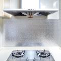 Waterproof Oil Proof Aluminum Foil Sticker Self Adhesive Wallpaper Kitchen Stove Wall Stickers. 