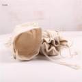 6pcs Cotton Linen Jewelry Pouch Drawstring Gift Bag Wedding Gift Favor. 
