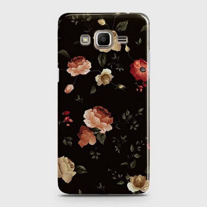 Dark Rose Vintage Flowers 3D Print Case For Samsung Galaxy Grand Prime Plus