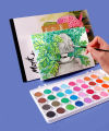 Watercolor Pad A5 / A4 300gm 12 Sheets German Paper Mont Mart Watercolour Book. 